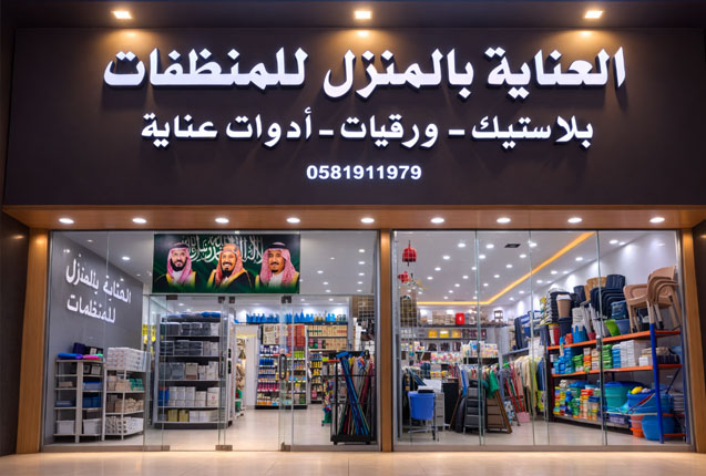 غرفة العناية بالمنزل للمنظفات